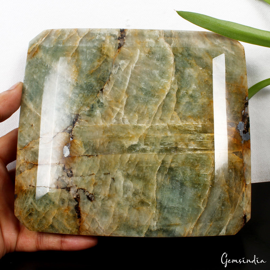 3.6 Kilo Octagon Cut Natural Green Aquamarine Unheated Brazil Large Gemstone