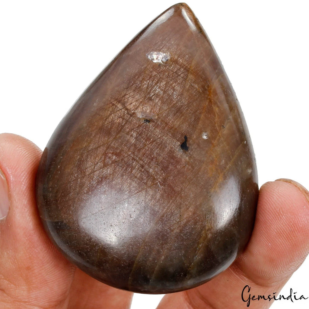 Natural Untreated Brown Sapphire Pear Cabochon Earth Mined 500 Ct Loose Gemstone