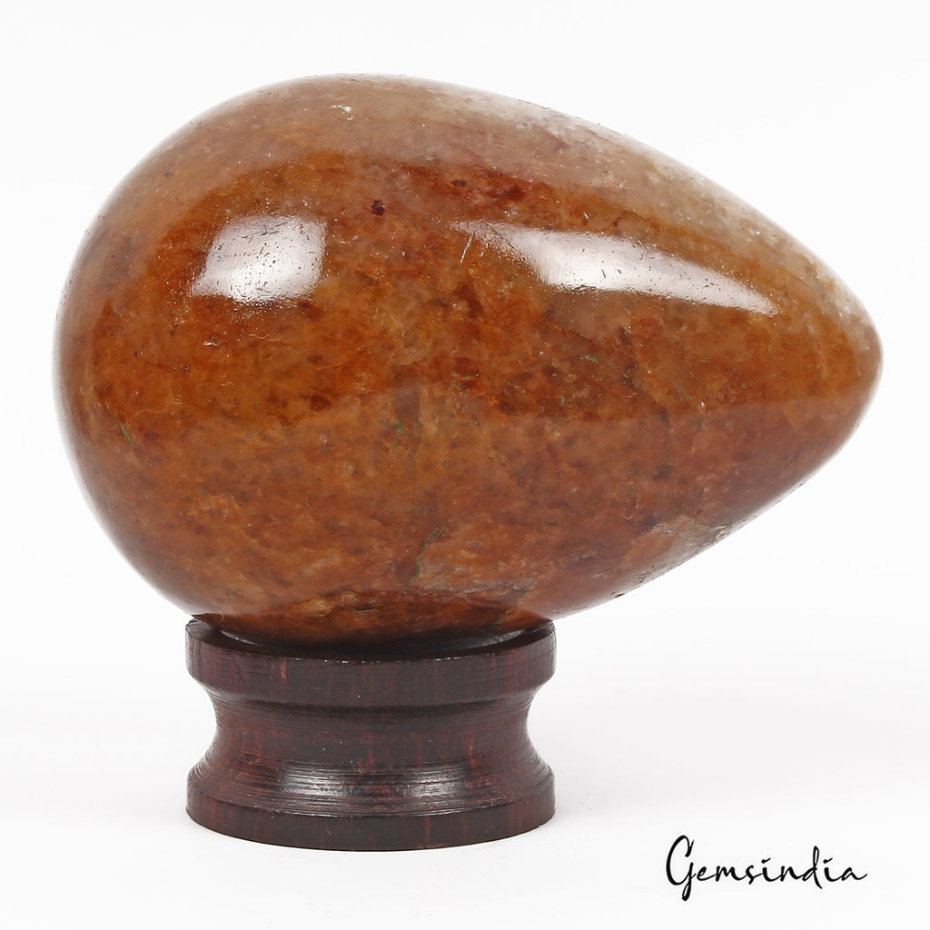 640 Cts Natural Untreated Brown Aventurine Egg Shape Gem Crystal Healing Mineral