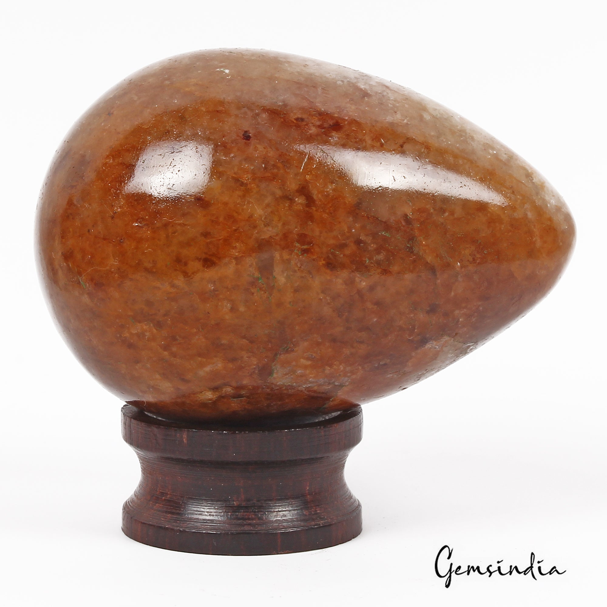 640 Cts Natural Untreated Brown Aventurine Egg Shape Gem Crystal Healing Mineral