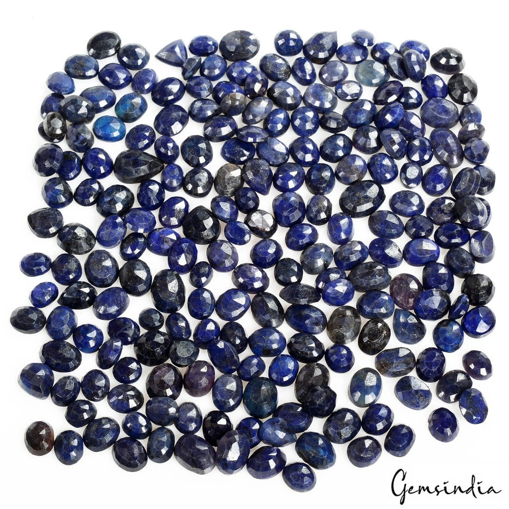 Certified 500 Ct/213 Pcs Natural Blue Sapphire Mix Cut Loose Gems for Jewelry