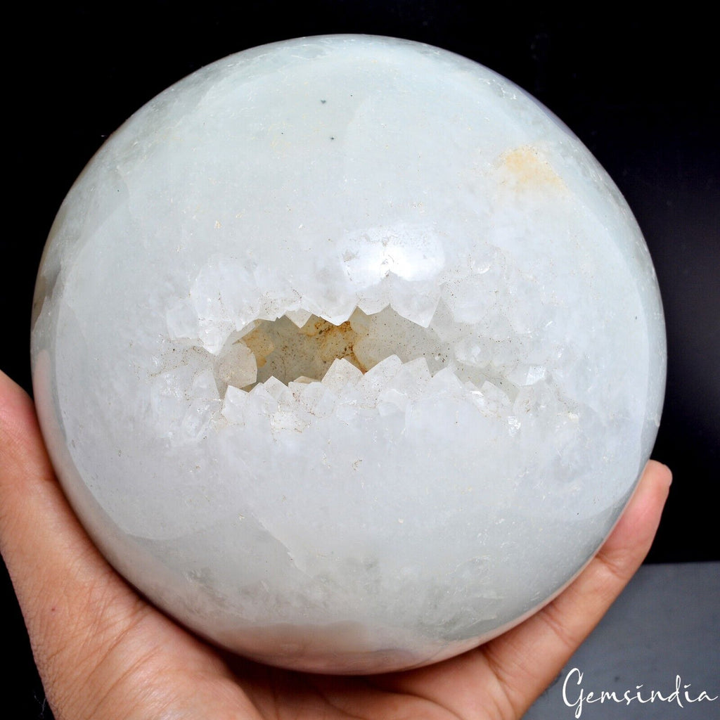Moss Agate Sphere, Untreated — 5.5 Inch, 3.745 Kg (18725 Ct)