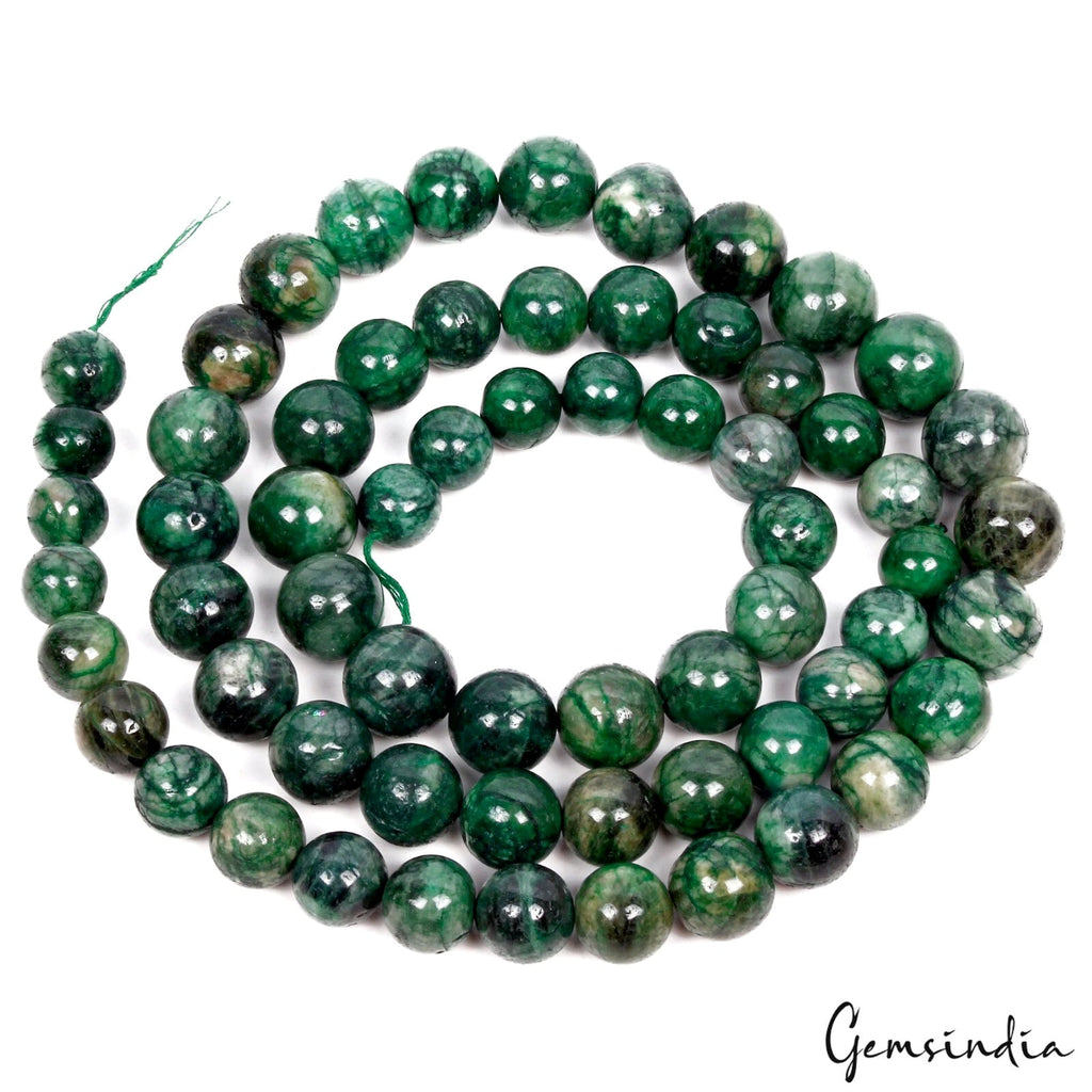 31" Strand Natural Emerald Gemstone Rondelle Shape Smooth 10-15 mm Jewelry Beads