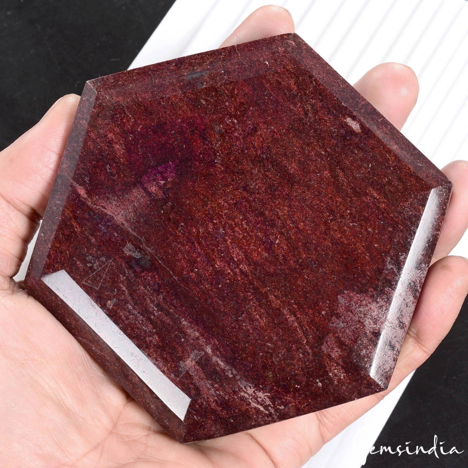 Huge 3300 Ct Natural Huge Red Ruby Hexagon Cut Earth Mined Museum Size Loose Gem