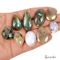 270.00 Ct Natural Untreated Multi Gems Side Drilled Bead Loose Gems For Jewelry