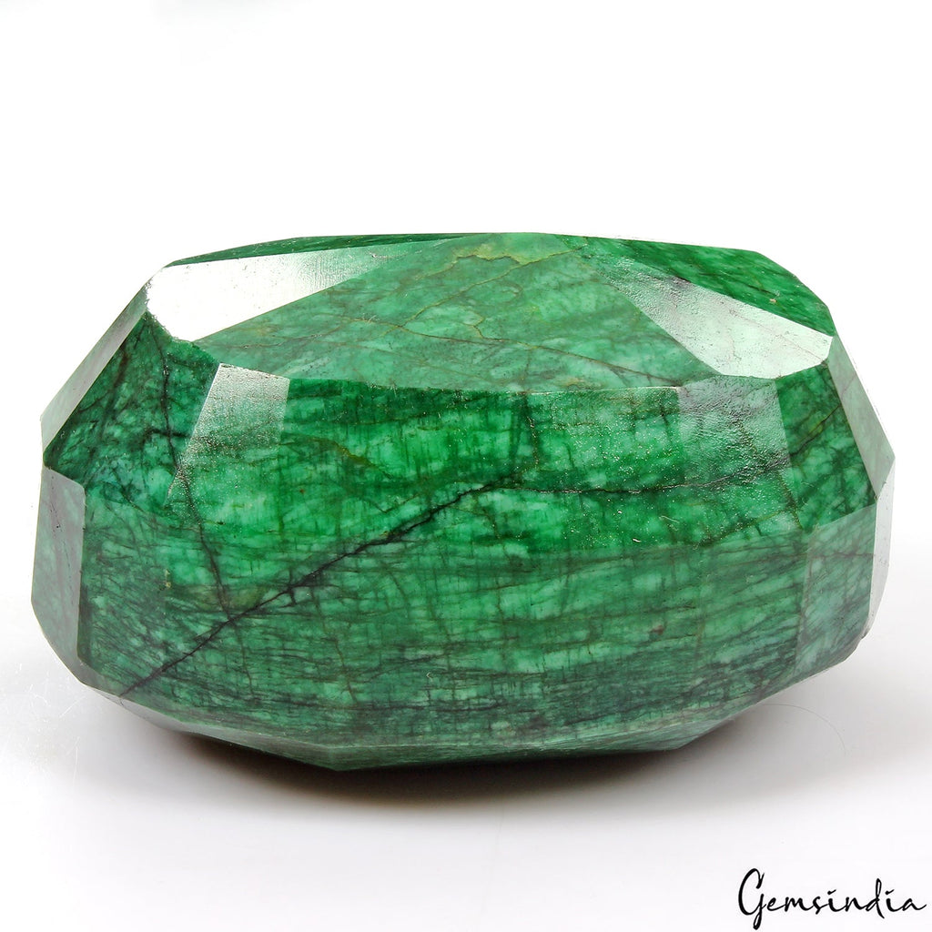 2920 Ct Natural Green Emerald Oval Faceted Cut Earth Mined Loose Huge Gemstone