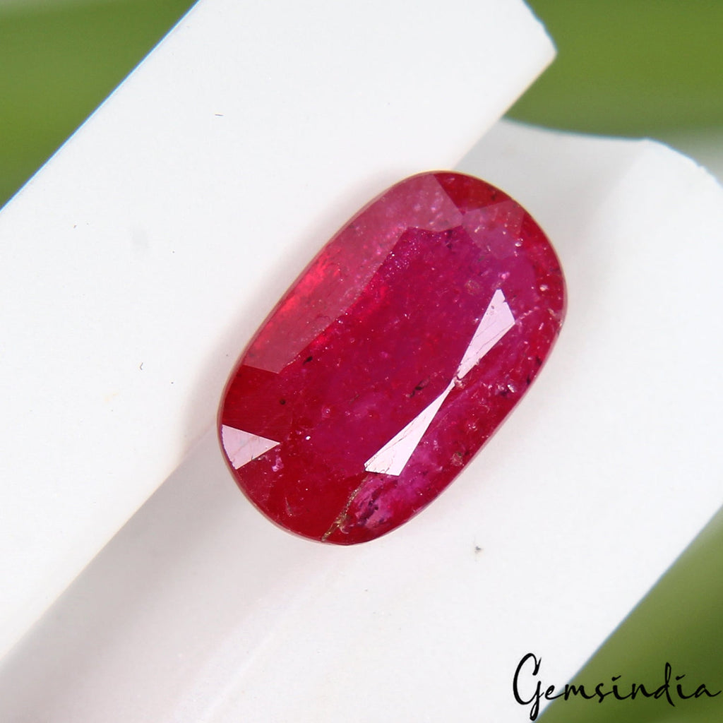 Mozambique Top Red Ruby 3.00 Ct Oval Shape Loose Natural Certified Ring Size Gem