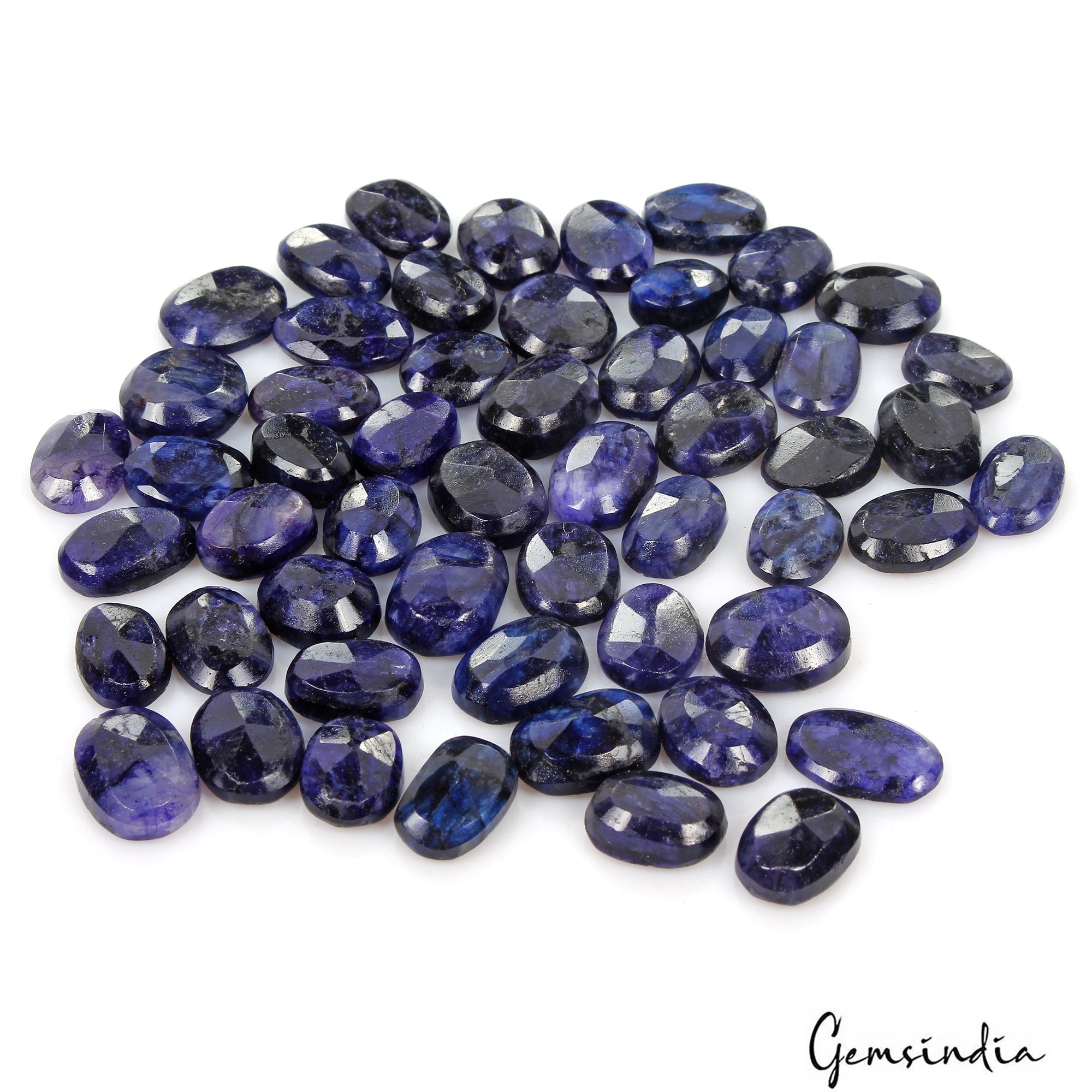 550 Cts/54 Pcs Natural Blue USA Beryl Oval Faceted Cut Loose Gems Lot Jewelry