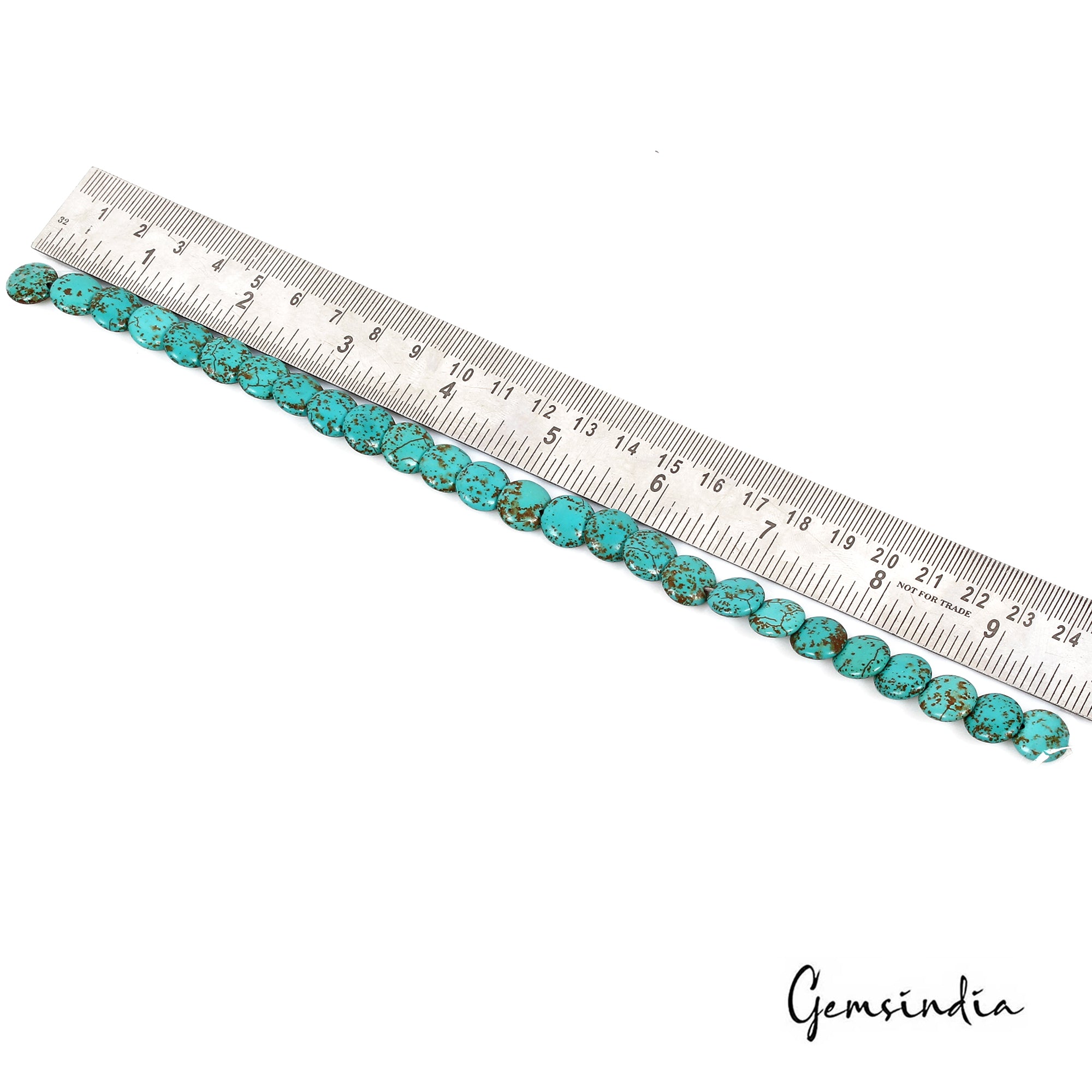 Turquoise Loose Gemstone, Blue — 11mm, 86.50 Ct
