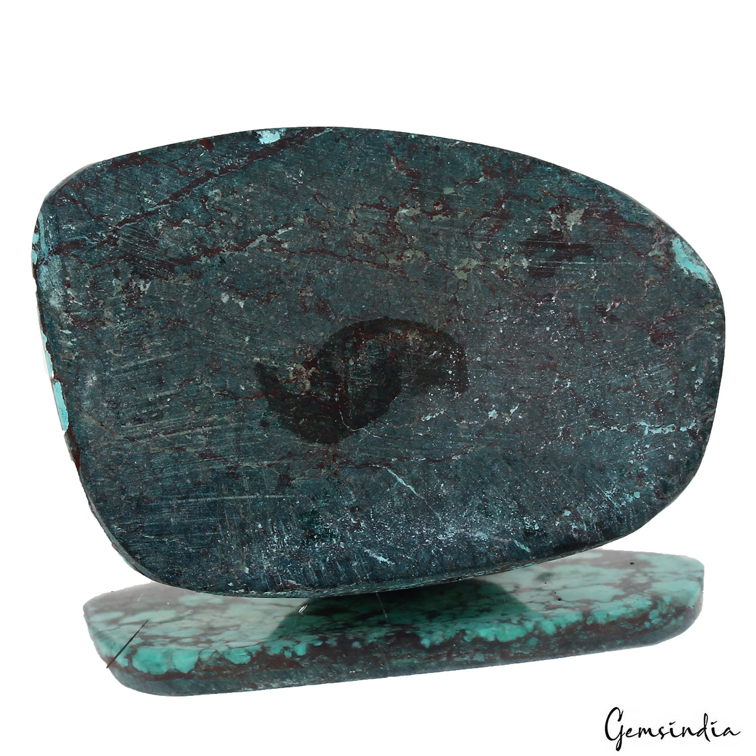 Turquoise Cabochon, Blue — 45 x 31 x 4mm, 55.50 Ct