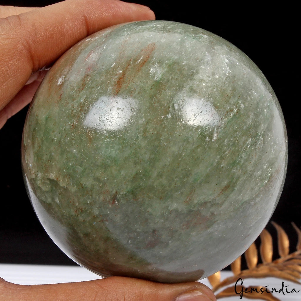 Aventurine Sphere, Green — 3 Inch in diameter, 3300 Ct, Madagascar