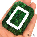 900 Ct Natural Green Brazilian Emerald Octagon Faceted Earth Mined Loose Gems