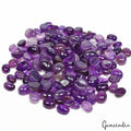Certified 290 Cts/144 Pcs Natural Untreated Purple Amethyst Oval Cab Gems Lot