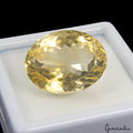 VVS 34.40 Ct Natural Lemon Quartz Citrine Pendant Size Loose Certified Gemstone