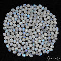600 Ct/200 Pcs Natural Untreated White w Blue Shine Moonstone Oval Cab Loose Gem