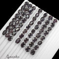 350 Ct/54 Pcs Natural African Dark Blue Sapphire Oval Faceted Loose Cut Gems Lot