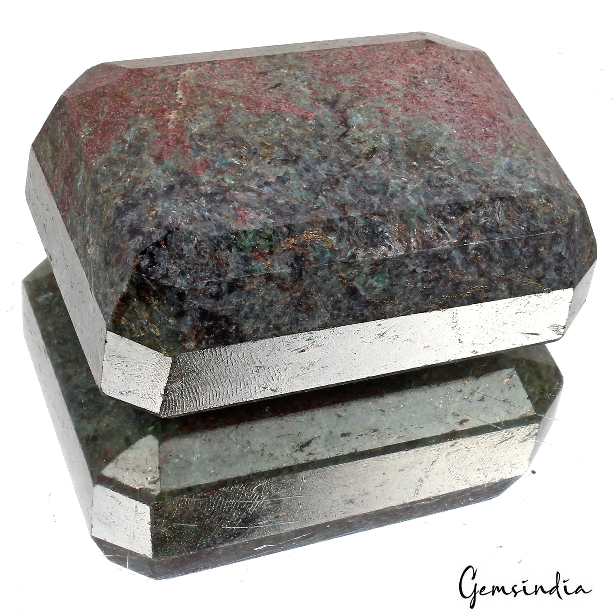 Ruby Kyanite Loose Gemstone, Octagon Cut — 70x51x31 mm, 1520 Ct, Madagascar