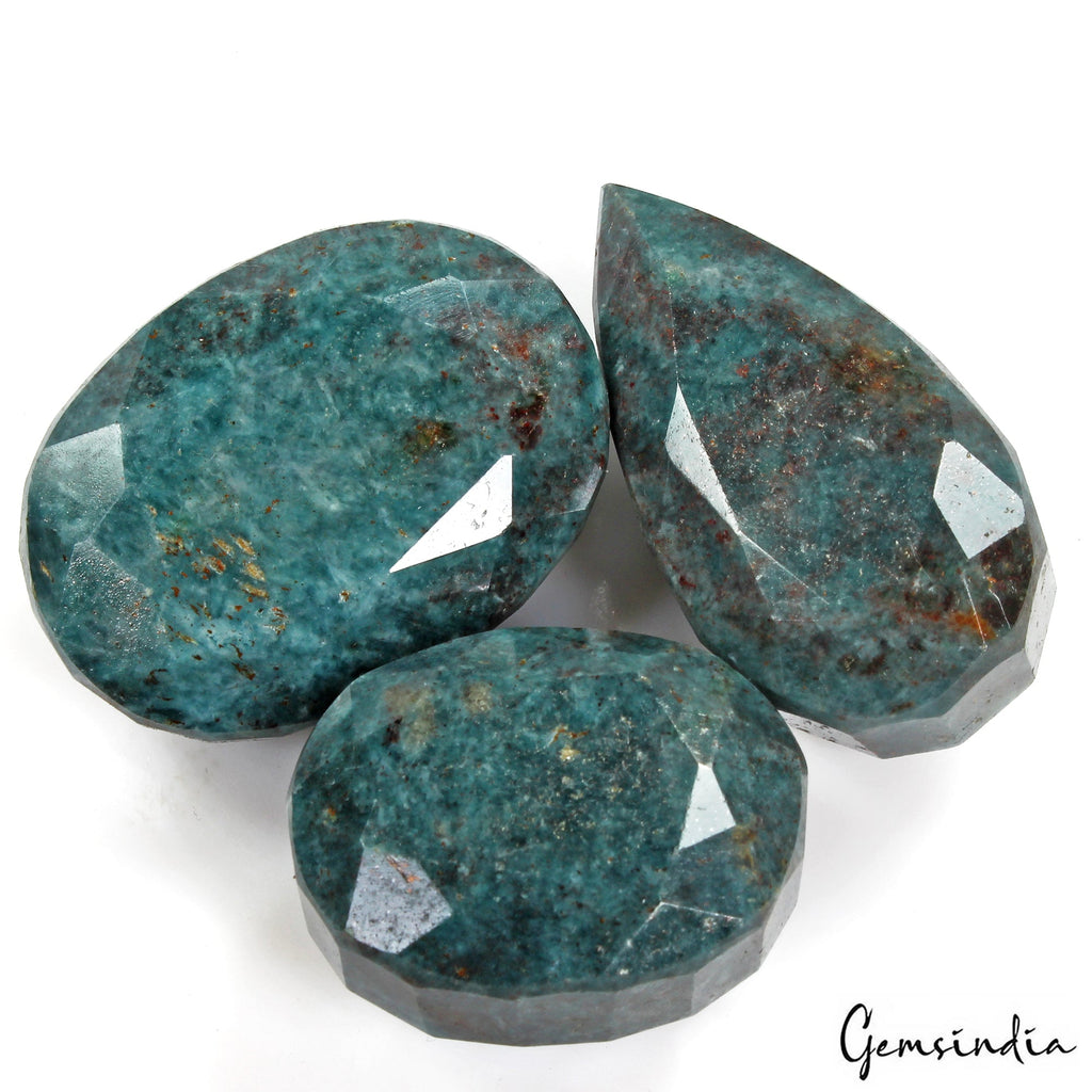 1330 Cts/3 Pcs Natural Untreated Blue Kyanite Mix Faceted Earth Mined Loose Gem