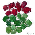 1020 Ct Natural Ruby Emerald Mix Cut Earth Mined Loose Wholesale Gemstone~20 Pcs