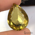71.60 Ct VVS Natural Citrine AAA Yellow Brown Huge Pear Cut Gemstone 30*23*16mm