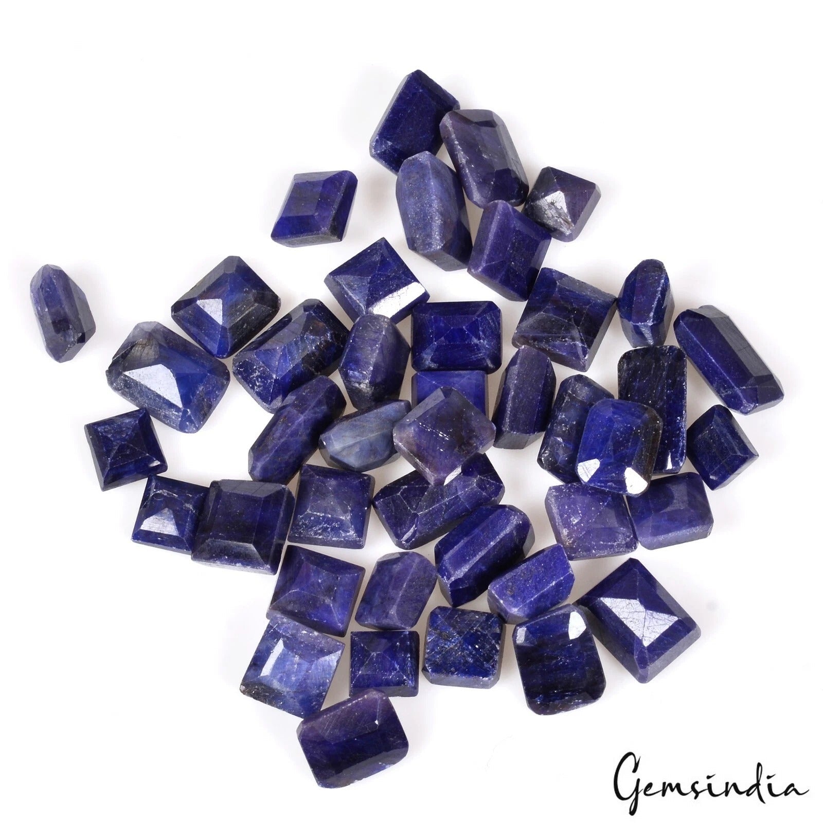 133.80 Ct Natural Blue Sapphire Octagon Cut Faceted Loose Wholesale Gems Lot