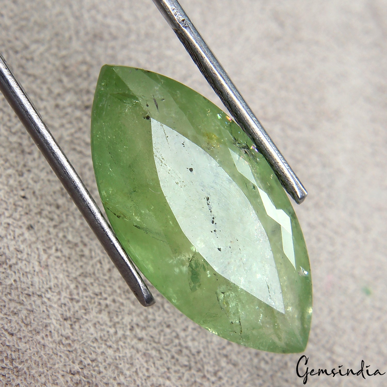 18.40 Cts. 26x12mm Marquise Natural Green Aquamarine - Unheated Brazil Gemstone