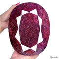 Superb 6.3 Kilo Natural Red Pink Beryl (Bixbite) Oval Cut Earth Mined Loose Gem