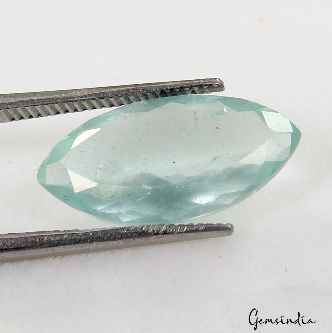 4.00 Cts Natural Stunning Blue Aquamarine Unheated Loose Marquise Cut Gemstone