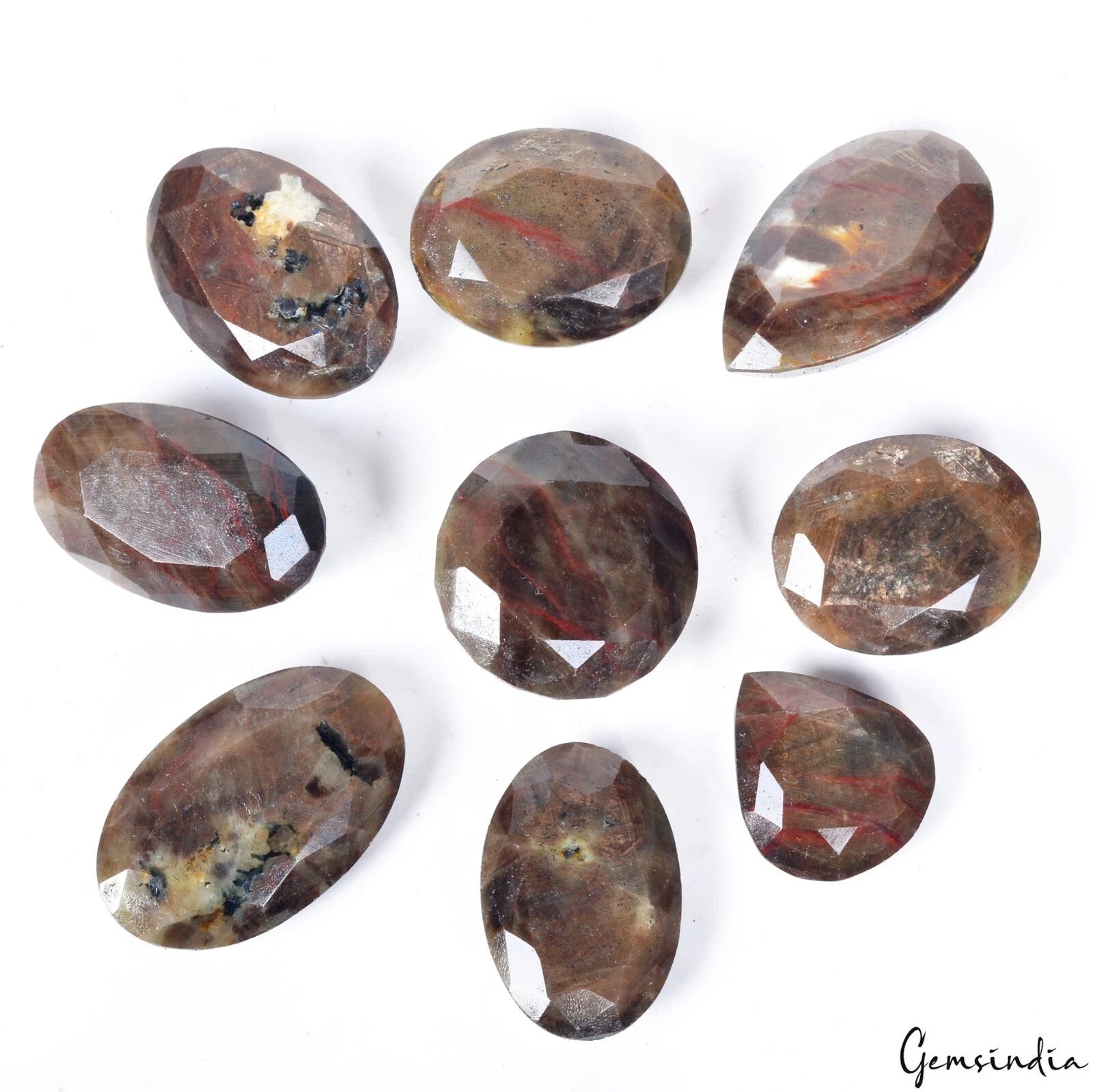 Sapphire Lot, Loose Gemstone, Untreated, Brown — 9 Pieces, 35mm to 53mm, 2500 Ct, Madagascar