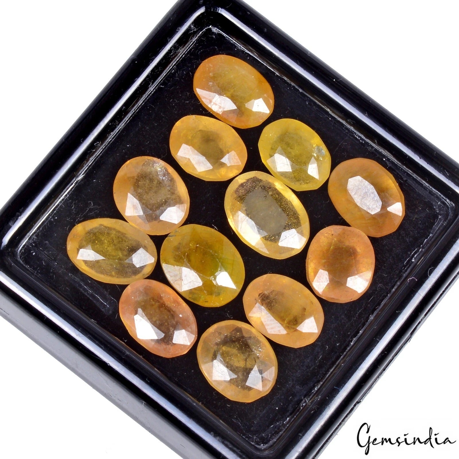 Large lot Natural Top Quality Yellow Sapphires Untreated Loose Gemstone 37.50 Ct