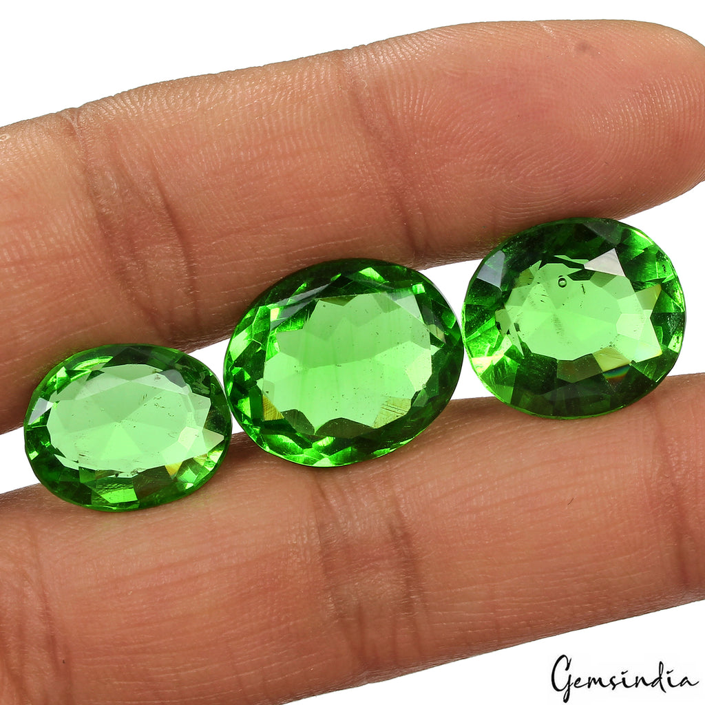 Peridot Loose Gemstone, Green — 16mm to 19mm, 41.70 Ct