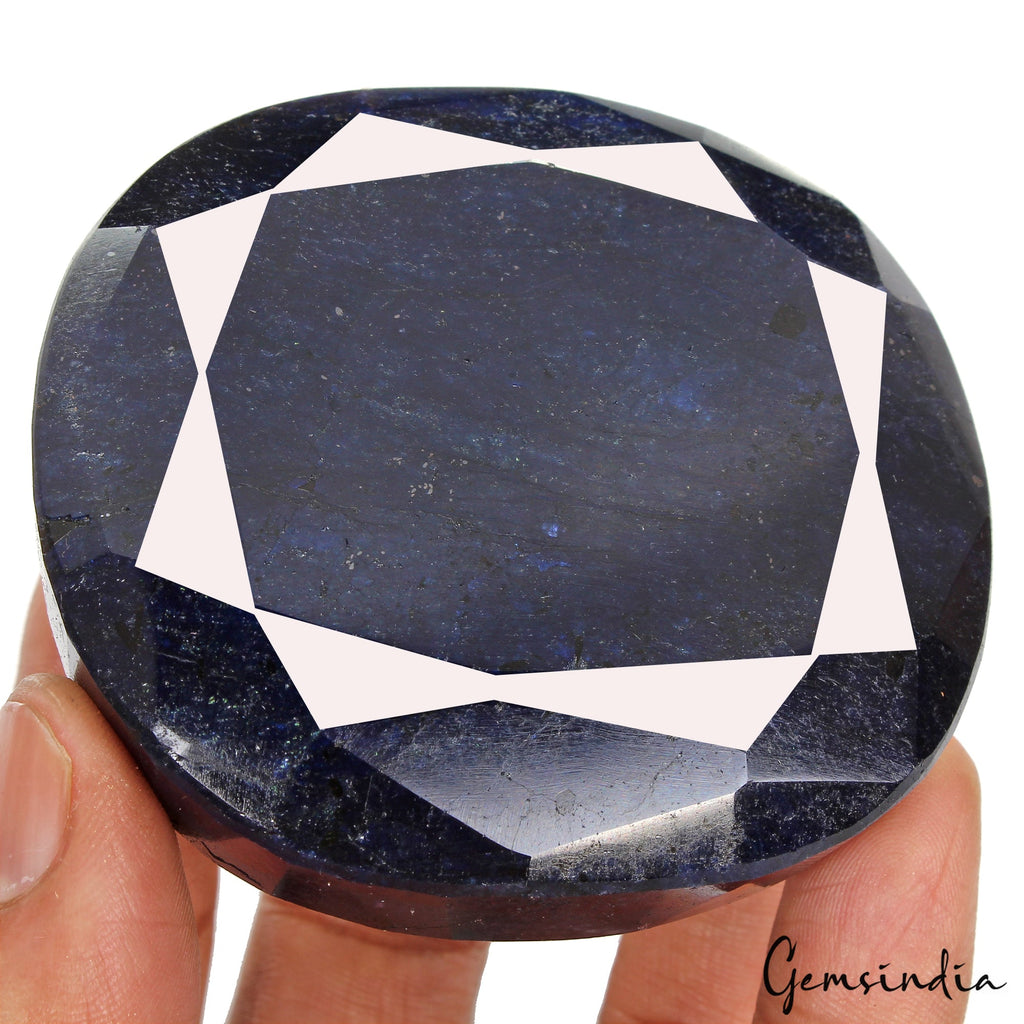 Museum Grade 1870Ct Natural Blue Sapphire From Madagascar Huge Oval Cut Gemstone