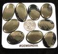 9 Pcs Natural Apache Gold Untreated 35mm-40mm Cabochon Huge Loose Gemstones Lot