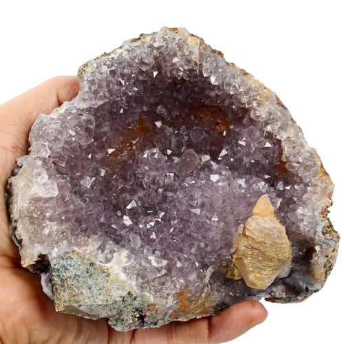 Amethyst Crystal Cluster, Untreated — 5.5x5x2.5 Inch, 0.74 Kg (3740 Ct), Uruguay