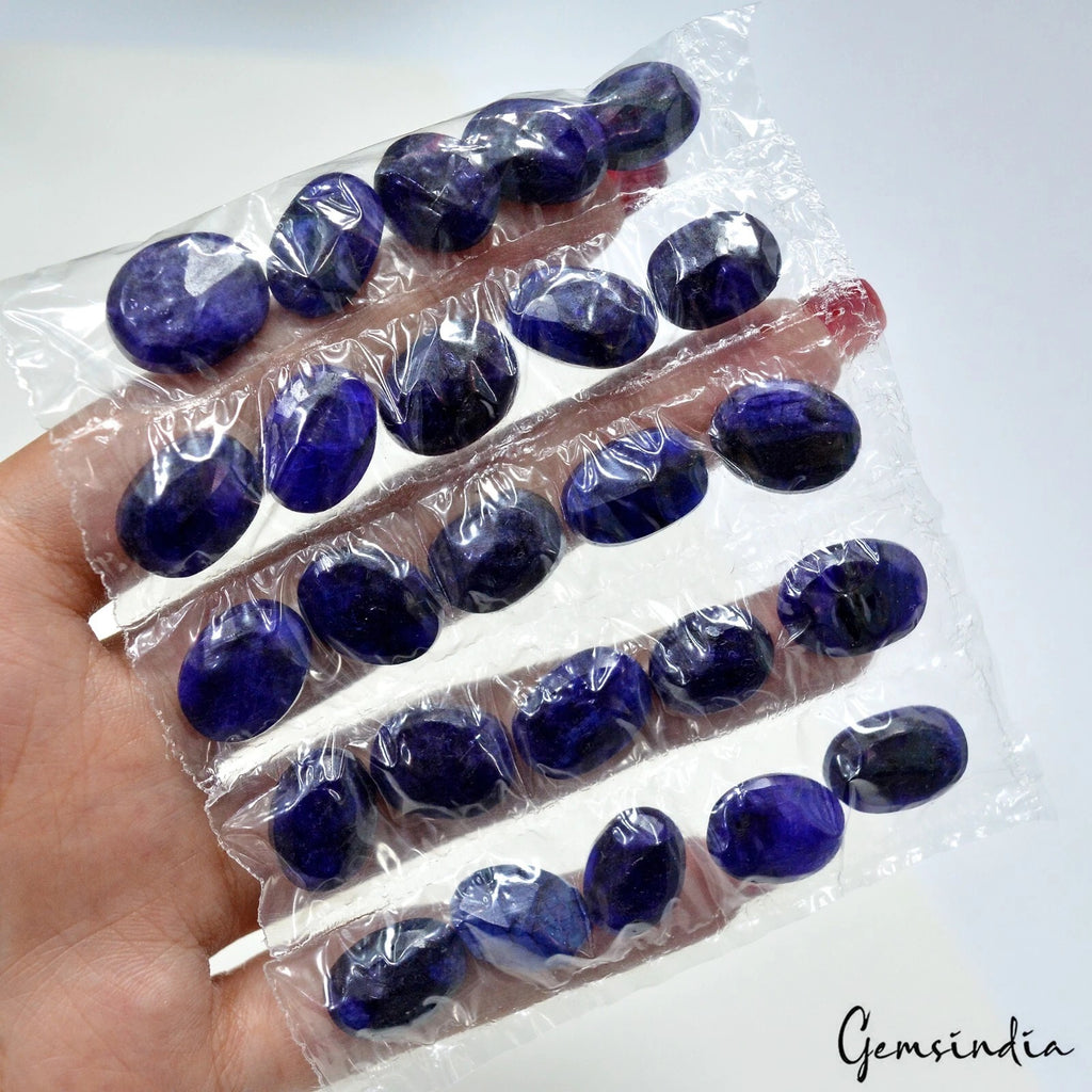 Blue Beryl Lot, Loose Gemstone, Color Enhanced — 25 Pieces, 14mm to 16mm, 230.00 Ct