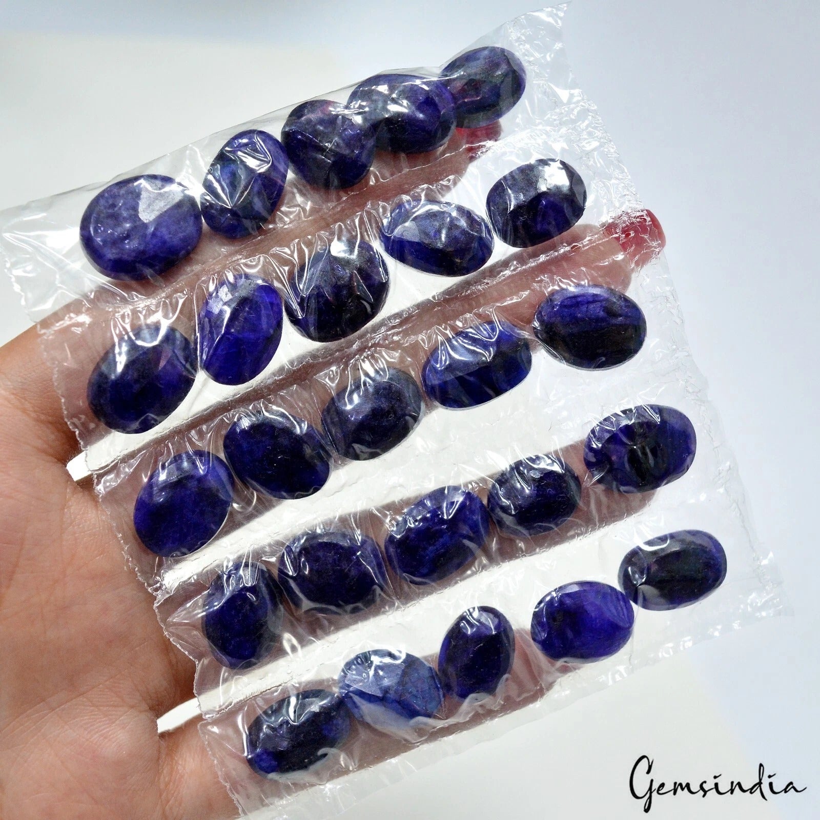 Blue Beryl Lot, Loose Gemstone, Color Enhanced — 25 Pieces, 14mm to 16mm, 230.00 Ct