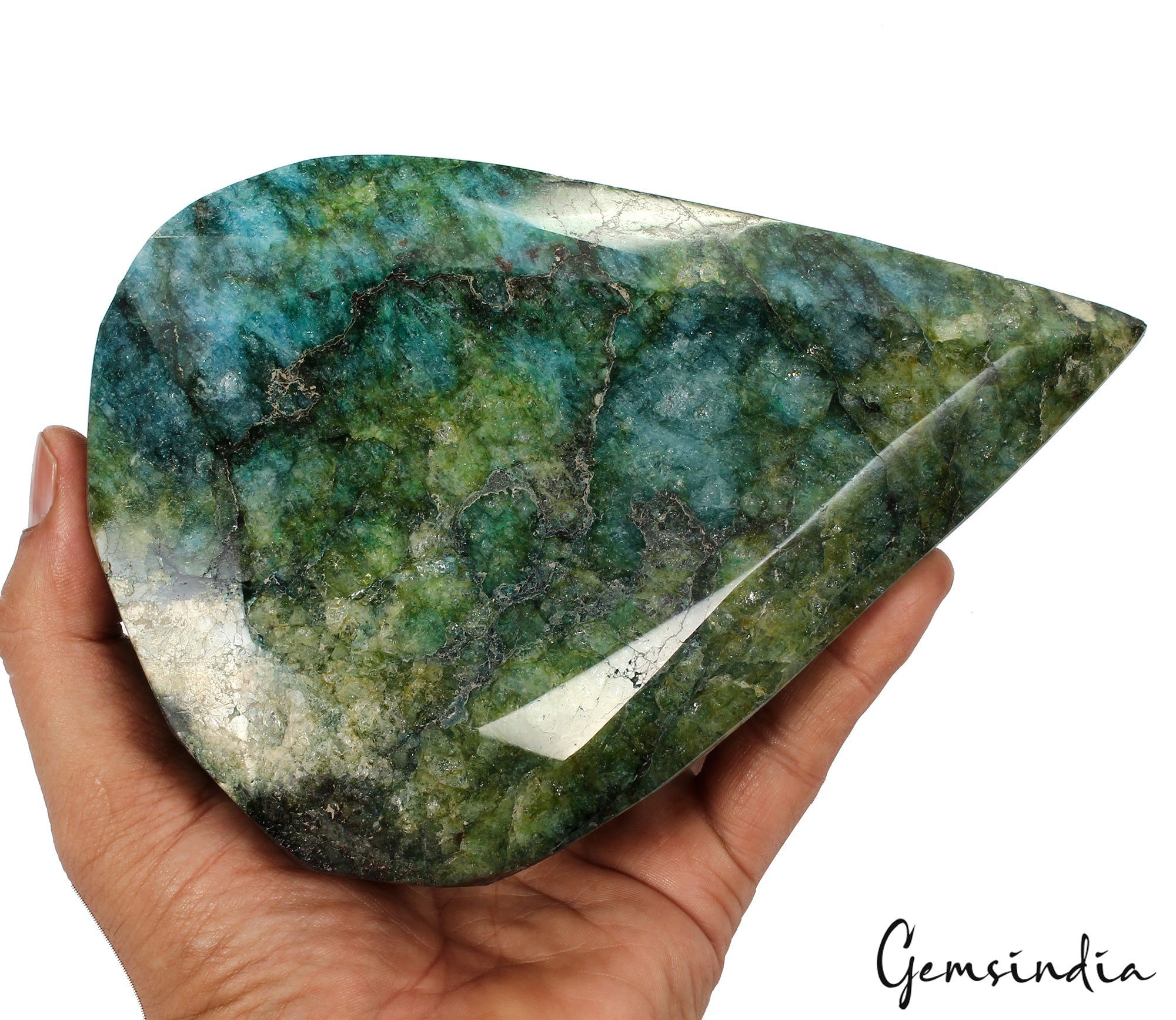 Huge 1.78 Kilo Natural Brazilian Green Emerald Pear Faceted Museum Size Gemstone
