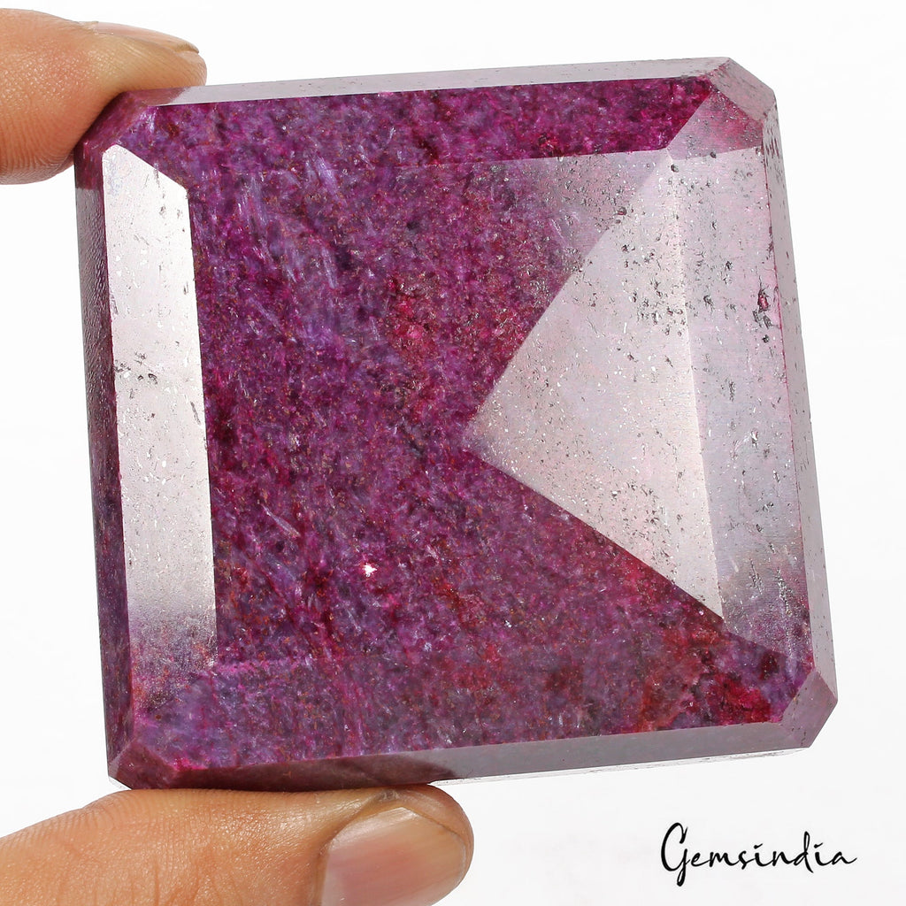 1730 Cts Natural African Red Ruby Octagon Cut Earth Mined Loose Huge Size Gem
