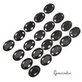 163.10 Ct/20Pcs Natural Brazilian 'Z' Black Onyx Oval Calibrated Gem For Jewelry