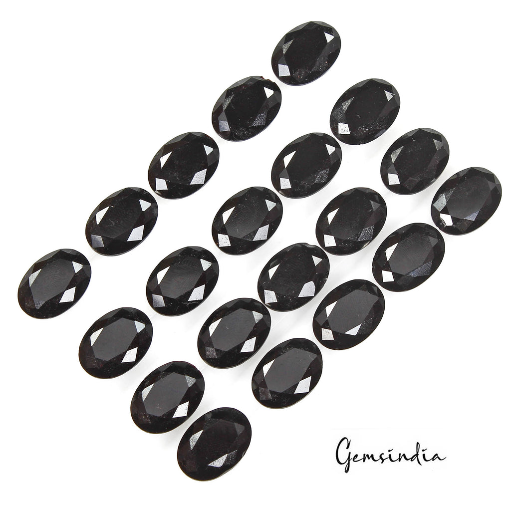 Black Onyx Lot, Loose Gemstone — 20 Pieces, 17mm, 163.10 Ct, Brazil