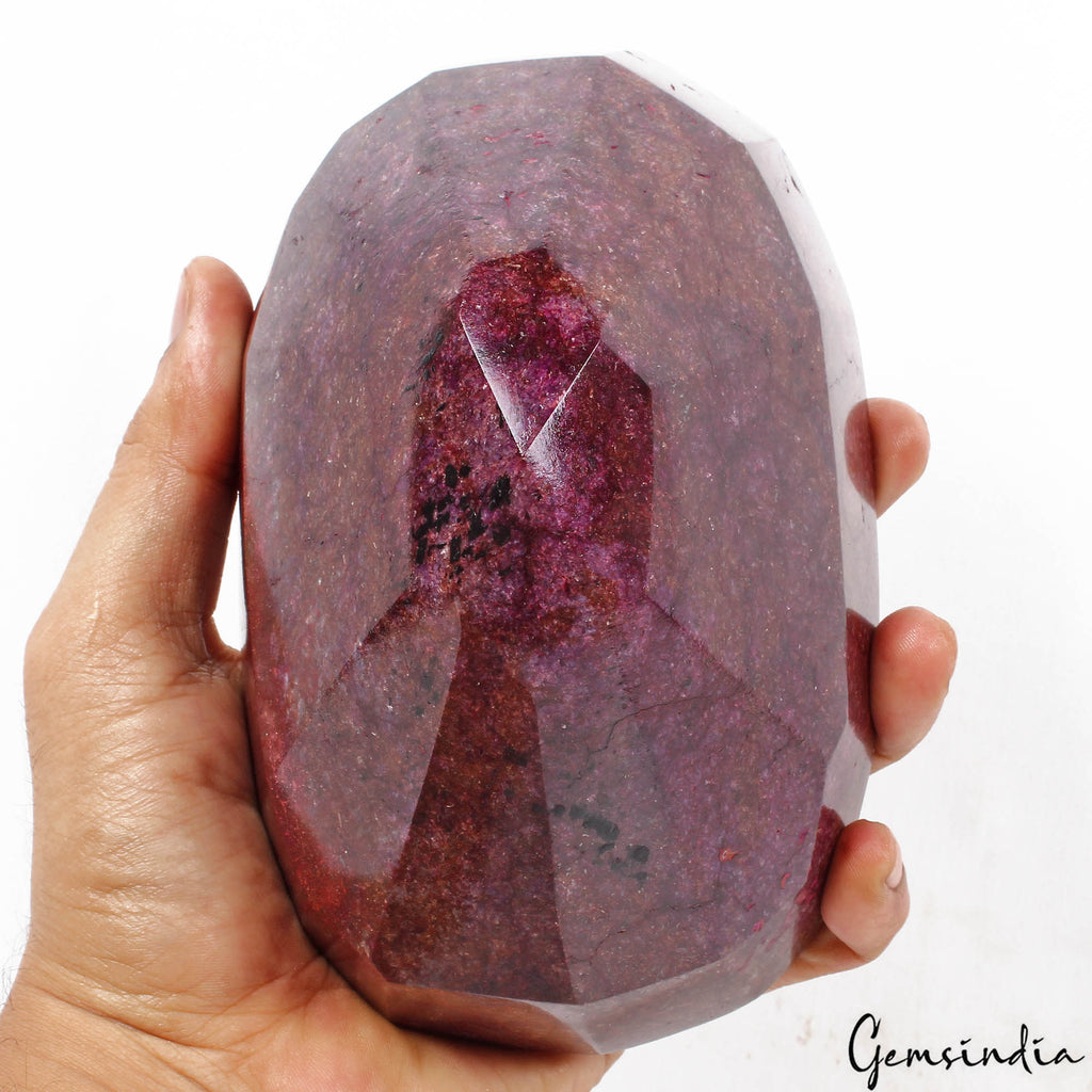 2.3 Kg Natural Dark Red Ruby Oval Faceted Museum Size Earth mined Huge Loose Ge