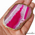 Onyx Geode, Color Enhanced, Pink — 80x53x5mm, 251.30 Ct