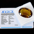 Citrine Loose Gemstone, Oval Faceted, Untreated — 33x23x12 mm, 63.30 Ct