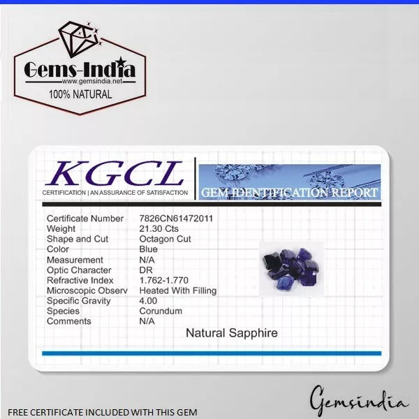 Ceylon Sapphire Lot, Loose Gemstone, Heated, Blue — 8 Pieces, 7mm to 9mm, 21.20 Ct, Sri Lanka