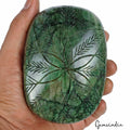 Certified 2450Ct Natural Brazilian Green Emerald Oval Shape Hand Carved Gemstone