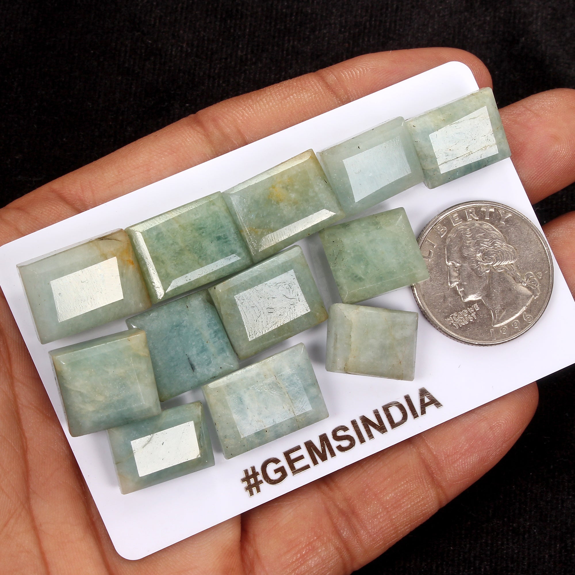 191.25 Ct Natural Untreated Green Beryl Aquamarine Baguette Cut Loose Gems 12 Pc