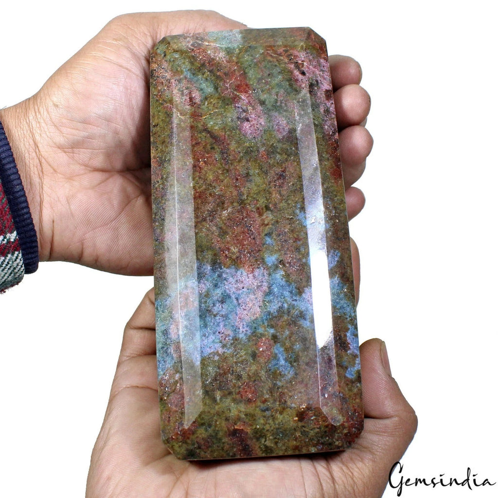 Ruby Loose Gemstone, Octagon Cut, Untreated — 6 x2.75x2.1 Inches, 8400 Ct (1.68 Kg), Madagascar