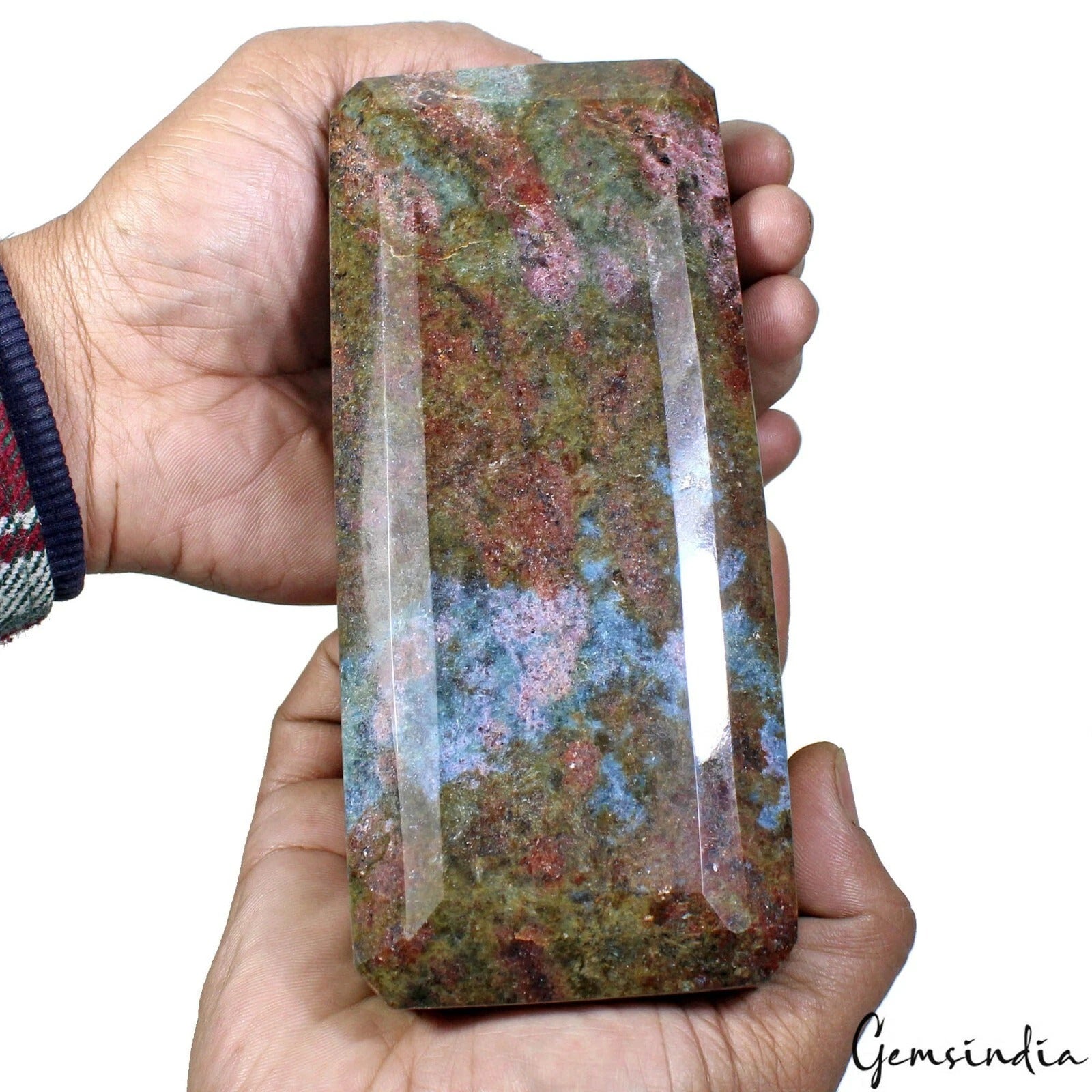 Ruby Loose Gemstone, Octagon Cut, Untreated — 6 x2.75x2.1 Inches, 8400 Ct (1.68 Kg), Madagascar