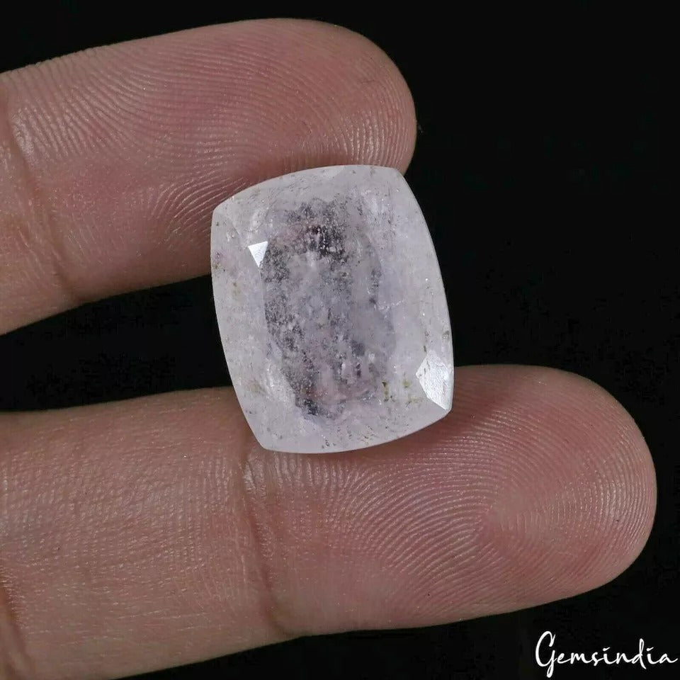 18.80 Cts Natural Brazilian Untreated Pink Morganite Cushion Cut Gem For Ring