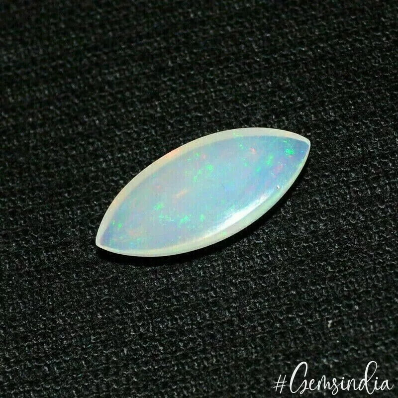 Ethiopian Opal Cabochon, Untreated, Rainbow — 17x8x4 mm, 2.50 Ct, Ethiopia